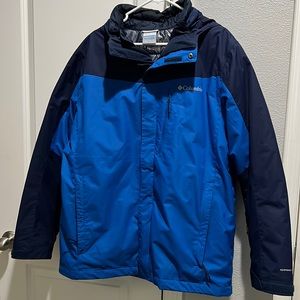 Columbia Mens Whirlibird IV Interchange 3-1 Jacket Navy/Bright Indigo Size L